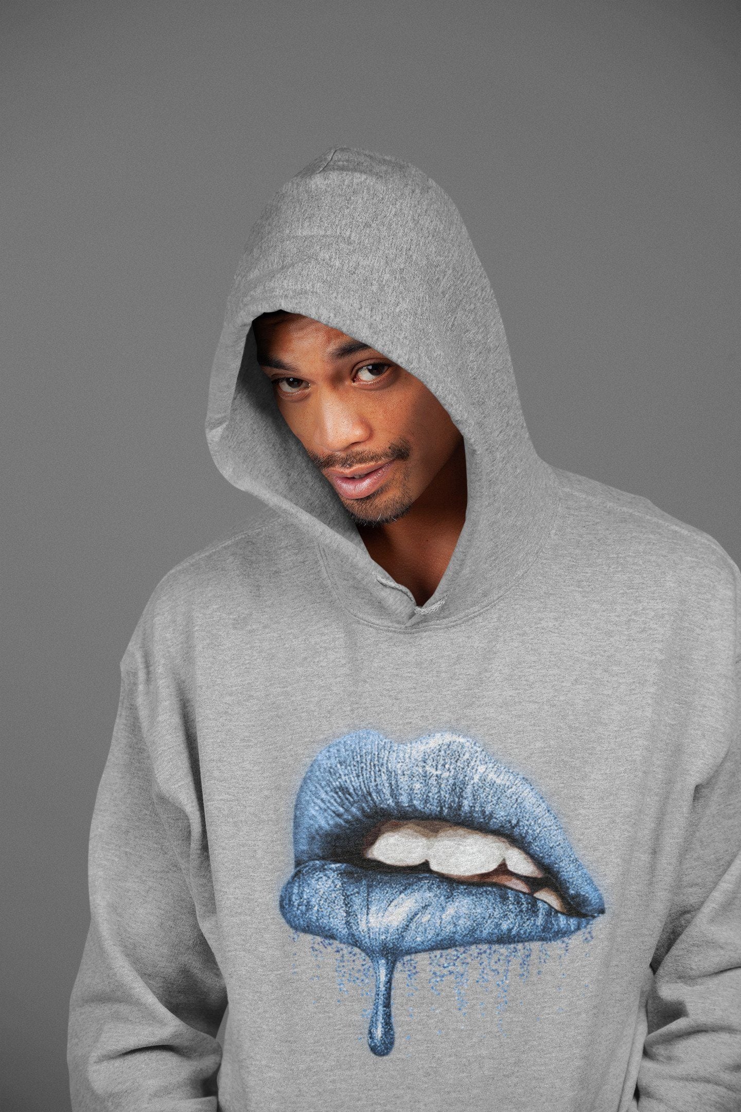 Dripping Lips Unisex Tops - Air Jordan 1 University Blue