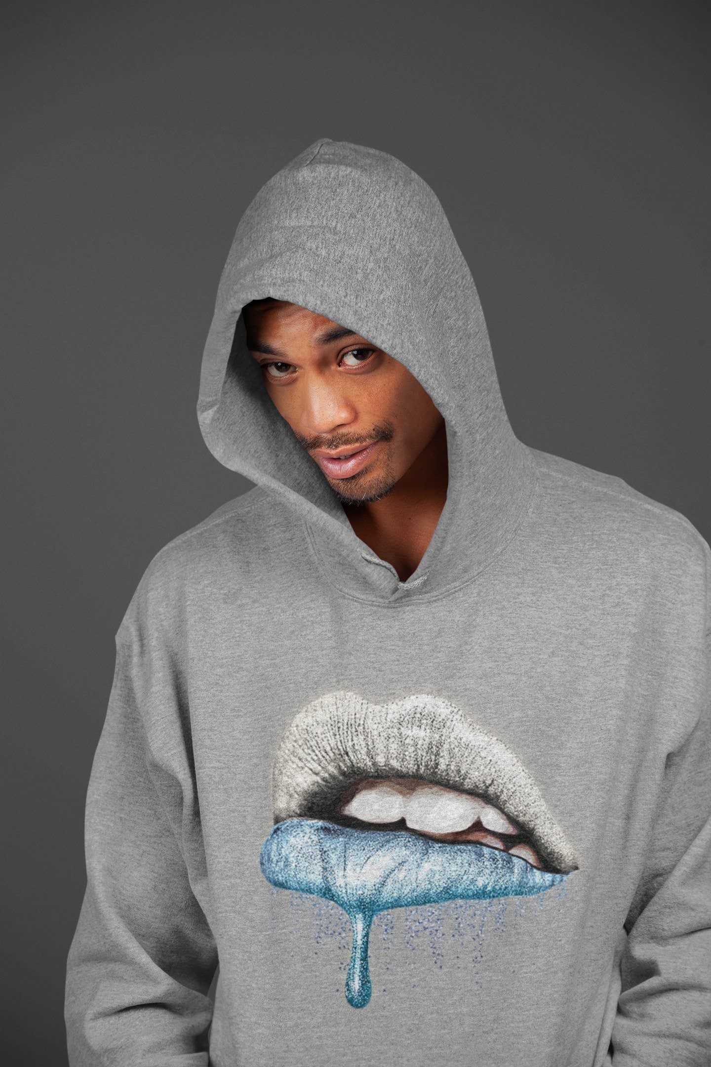 Dripping Lips Unisex Tops - Yeezy 350 Mono Ice