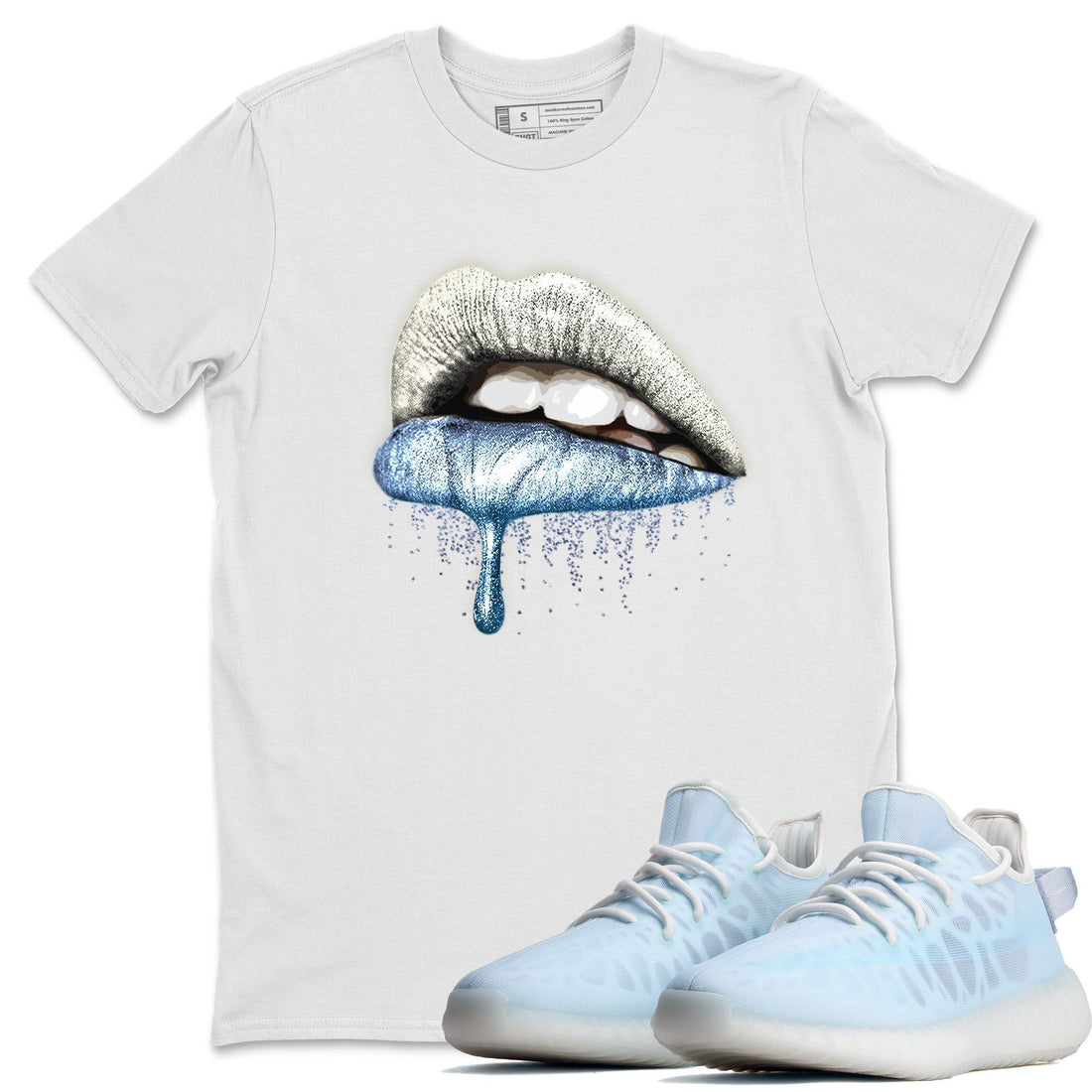Dripping Lips Unisex Tops - Yeezy 350 Mono Ice