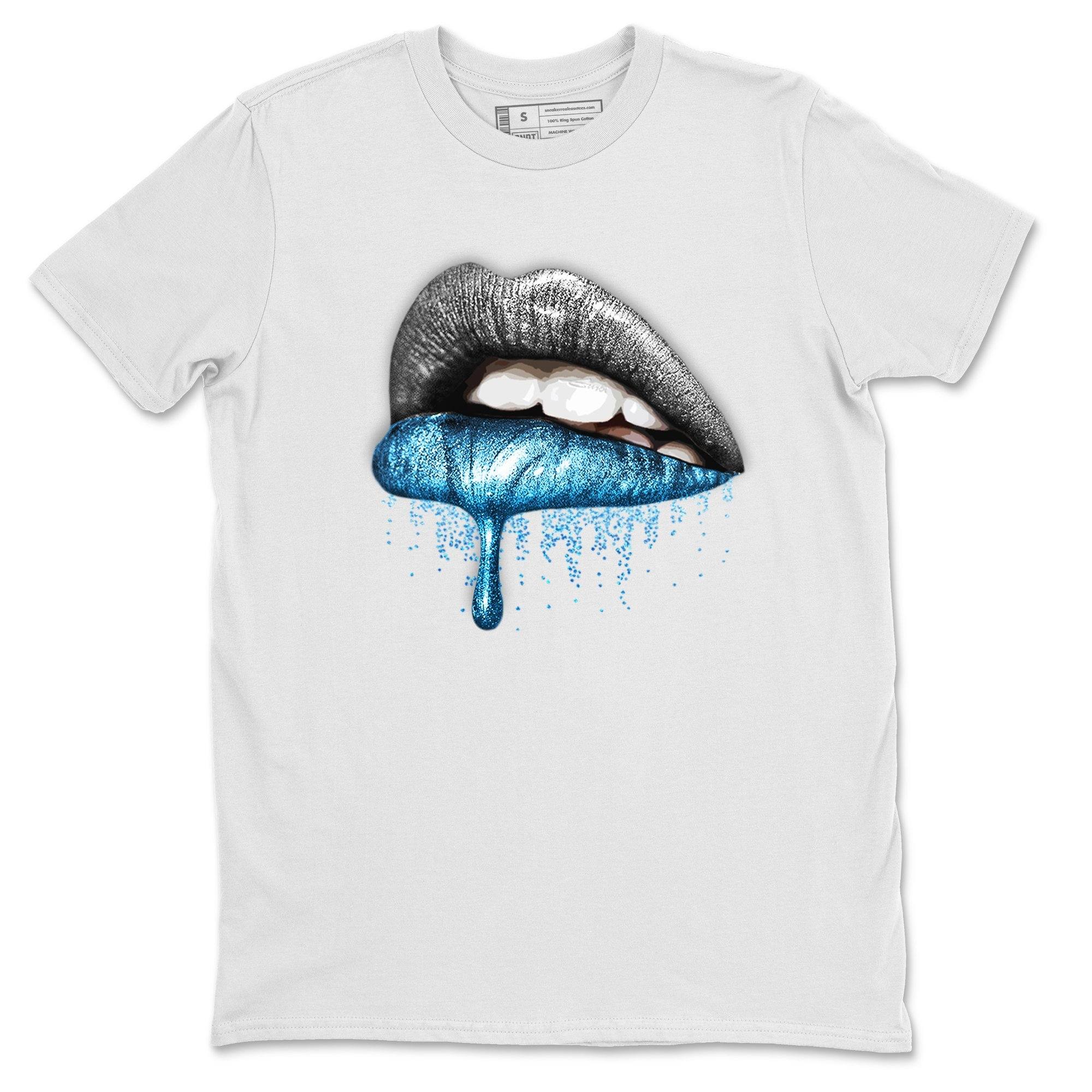 Dripping Lips Unisex Tops - Yeezy 700 Bright Cyan