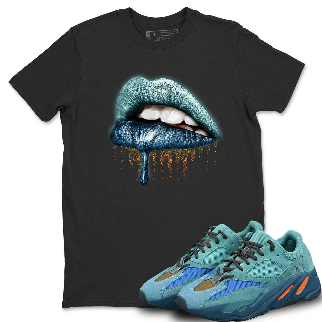 Dripping Lips Unisex Tops - Yeezy 700 Faded Azure