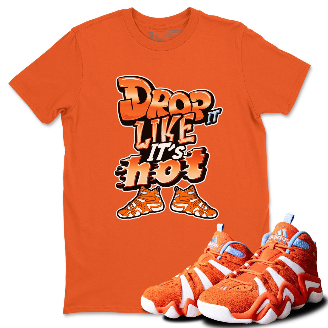 Drop It Like It's Hot Sneaker Tee - Crazy 8 Team Orange