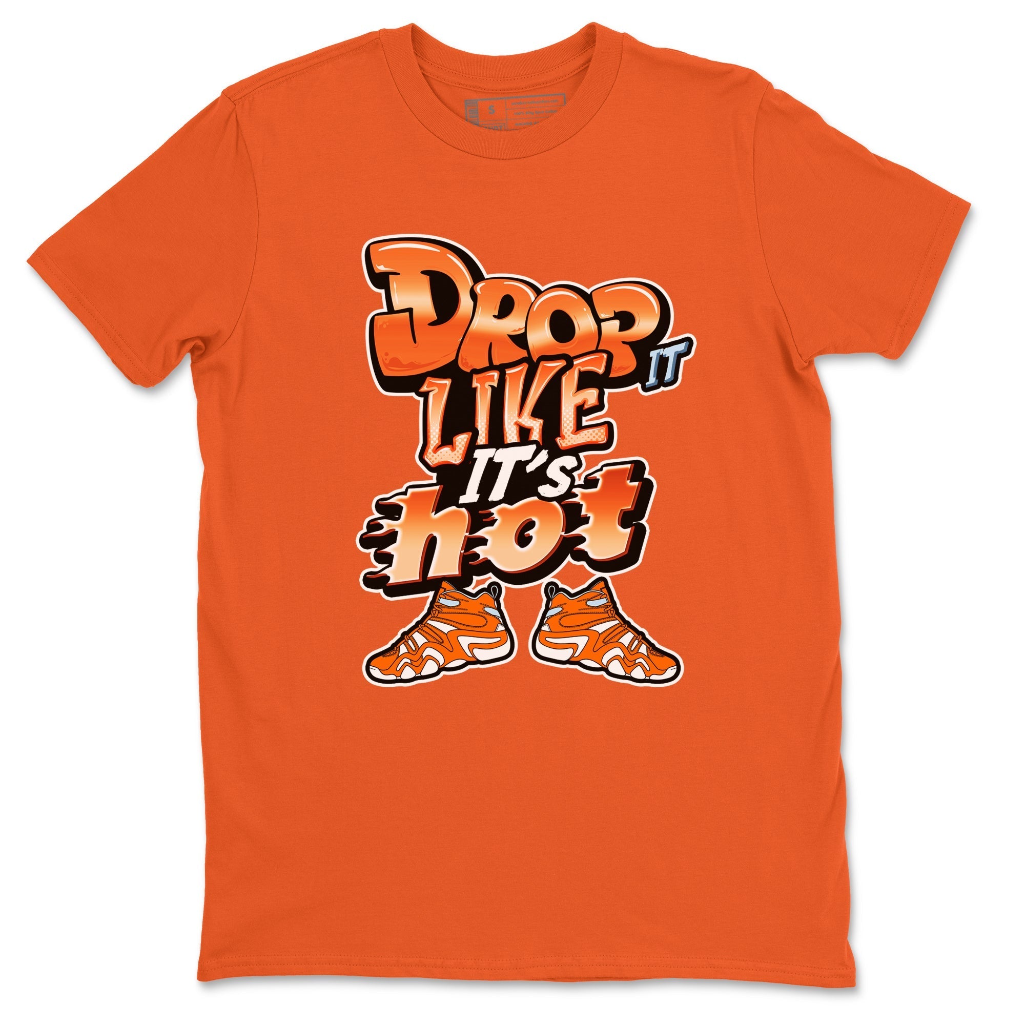 Drop It Like It's Hot Sneaker Tee - Crazy 8 Team Orange