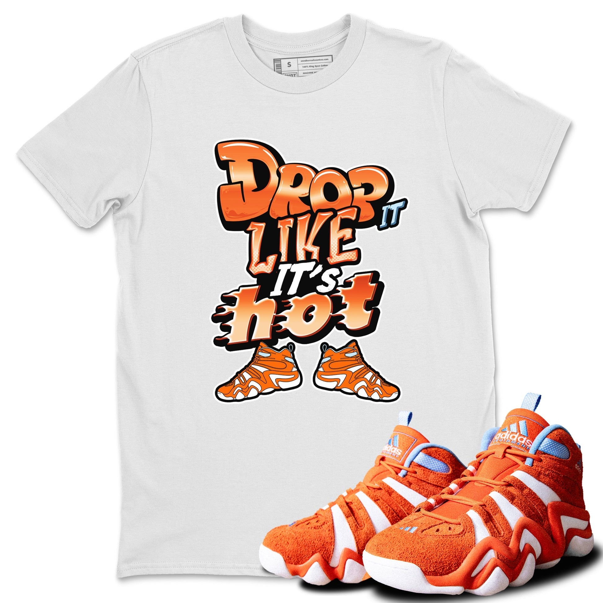 Drop It Like It's Hot Sneaker Tee - Crazy 8 Team Orange