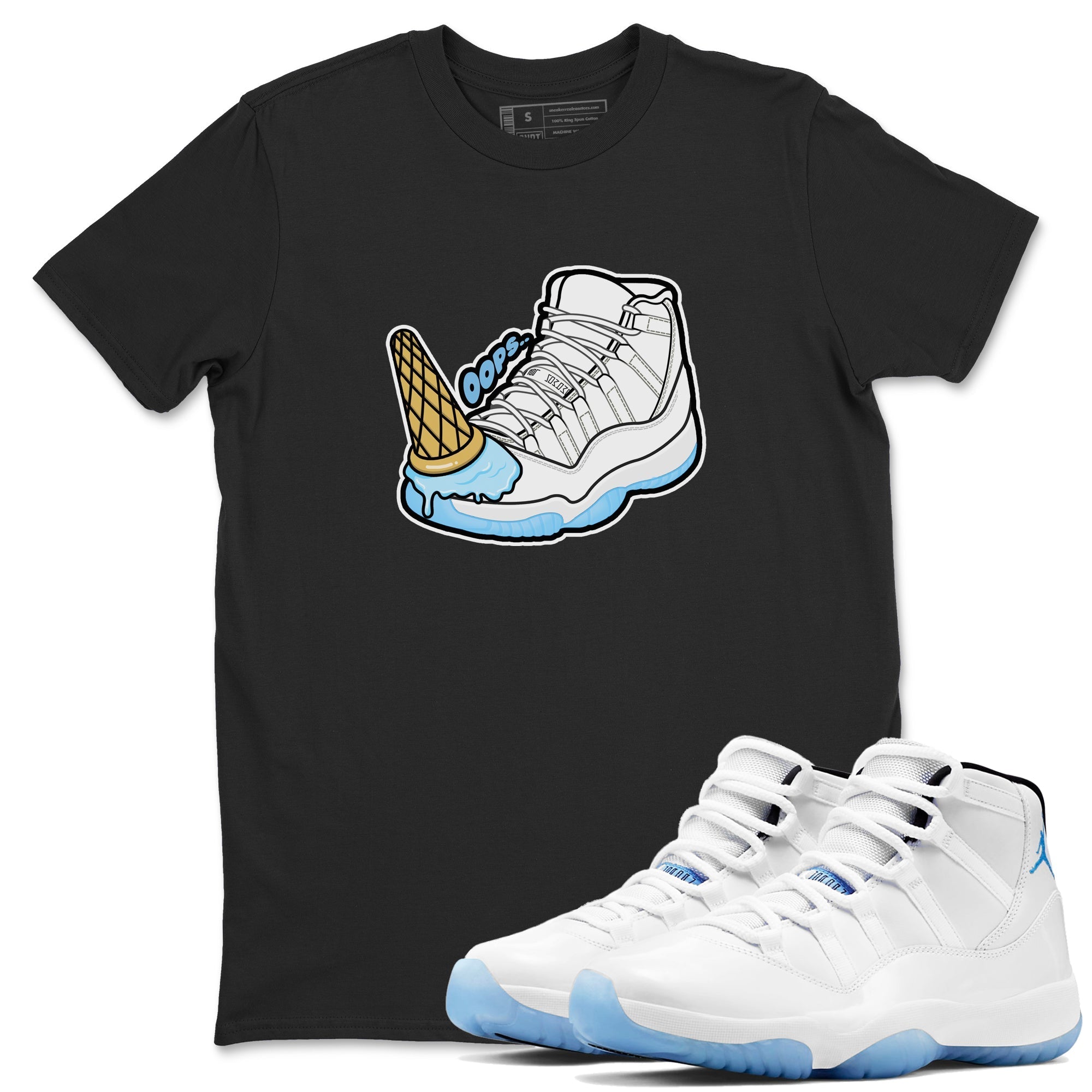 Dropped Ice Cream Sneaker Tees - Air Jordan 11 Legend Blue