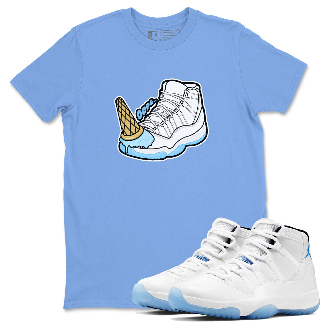 Dropped Ice Cream Sneaker Tees - Air Jordan 11 Legend Blue