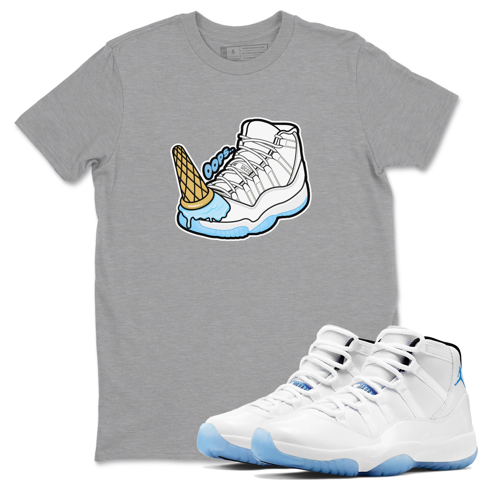 Dropped Ice Cream Sneaker Tees - Air Jordan 11 Legend Blue