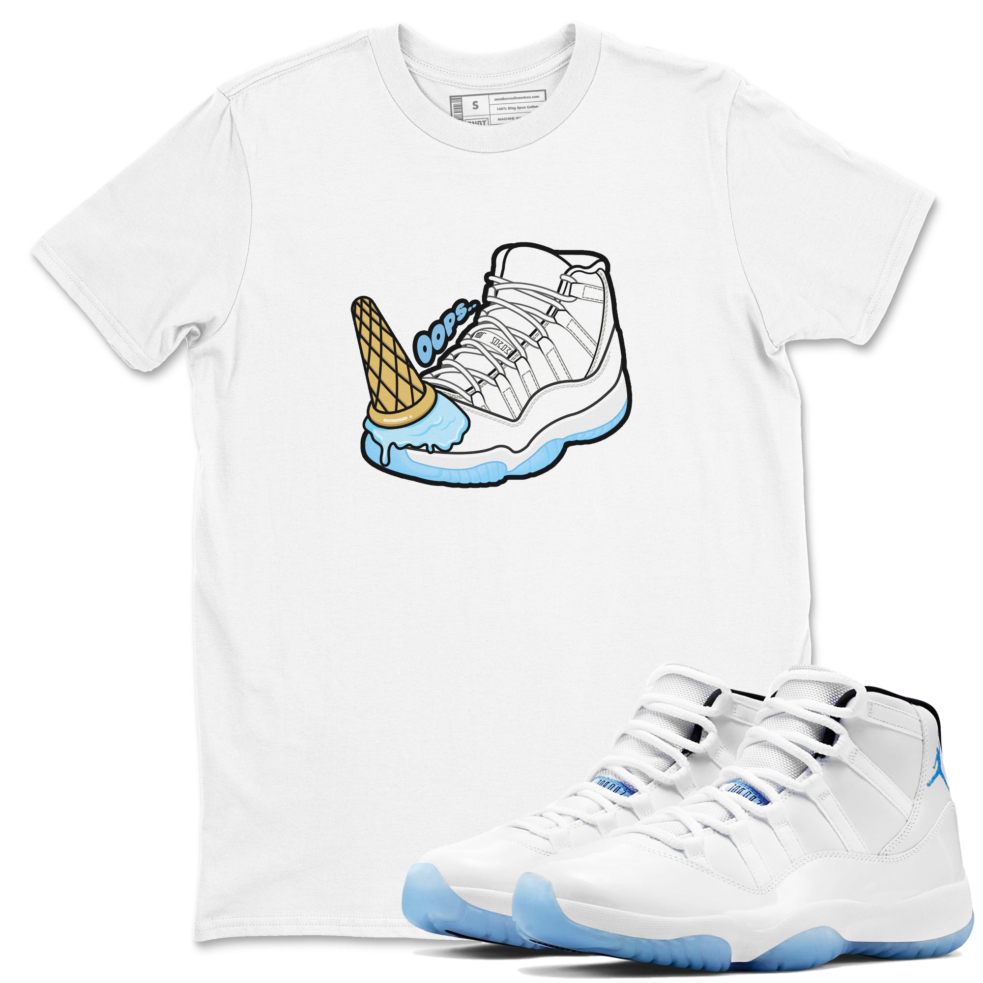 Dropped Ice Cream Sneaker Tees - Air Jordan 11 Legend Blue