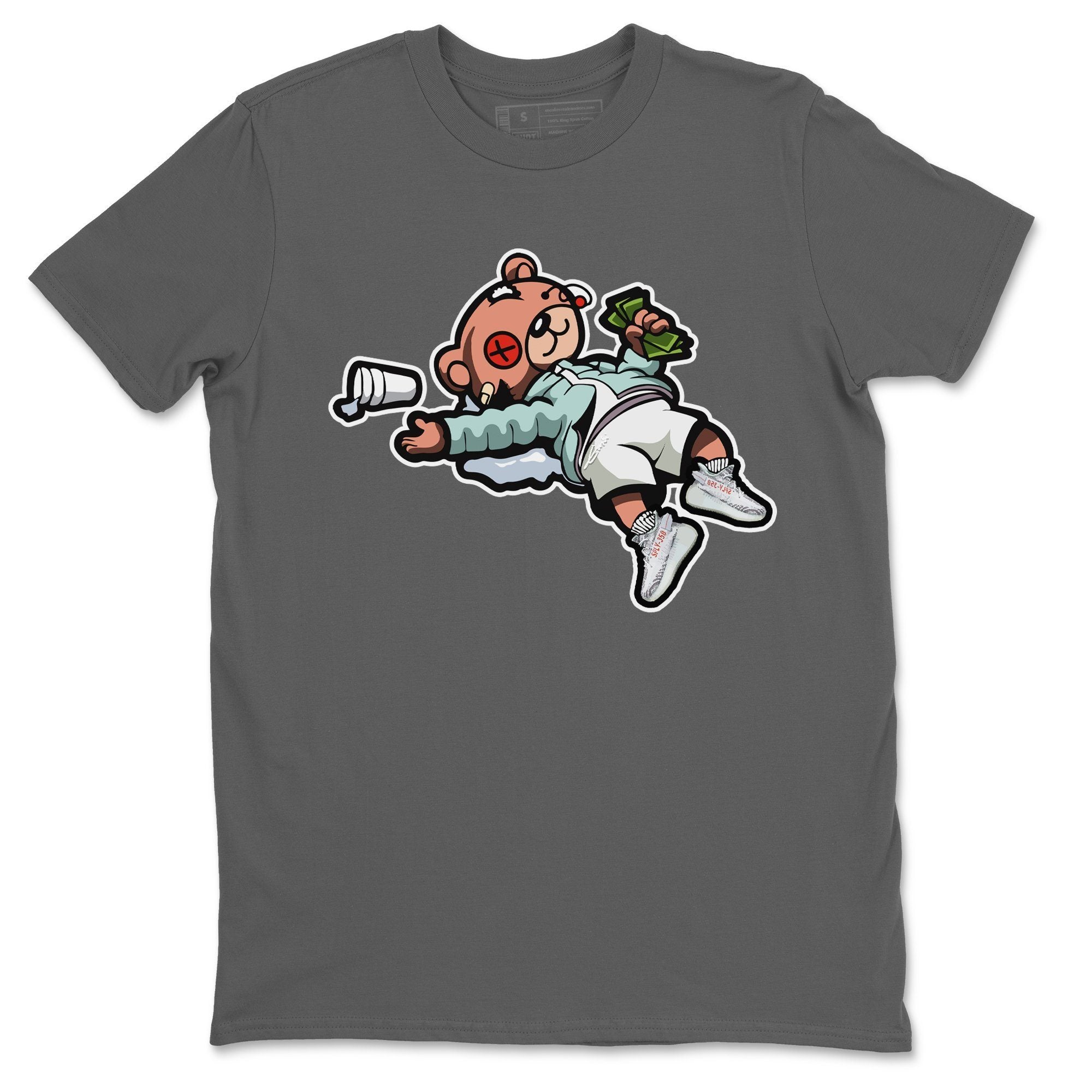 Drunk Teddy Bear Unisex Tops - Yeezy 350 Blue Tint