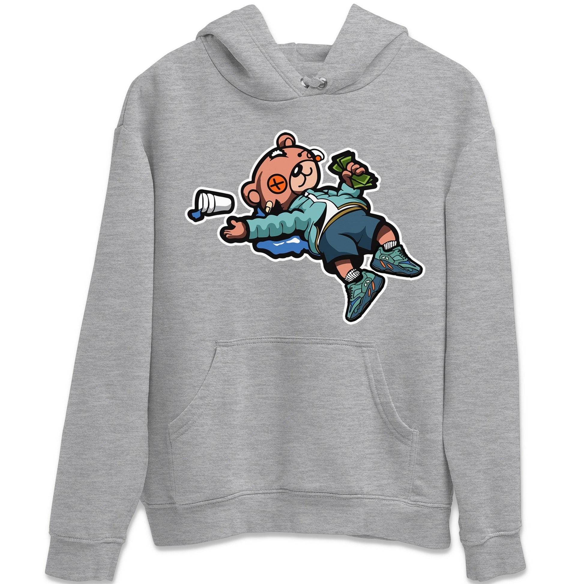 Drunk Teddy Bear Unisex Tops - Yeezy 700 Faded Azure