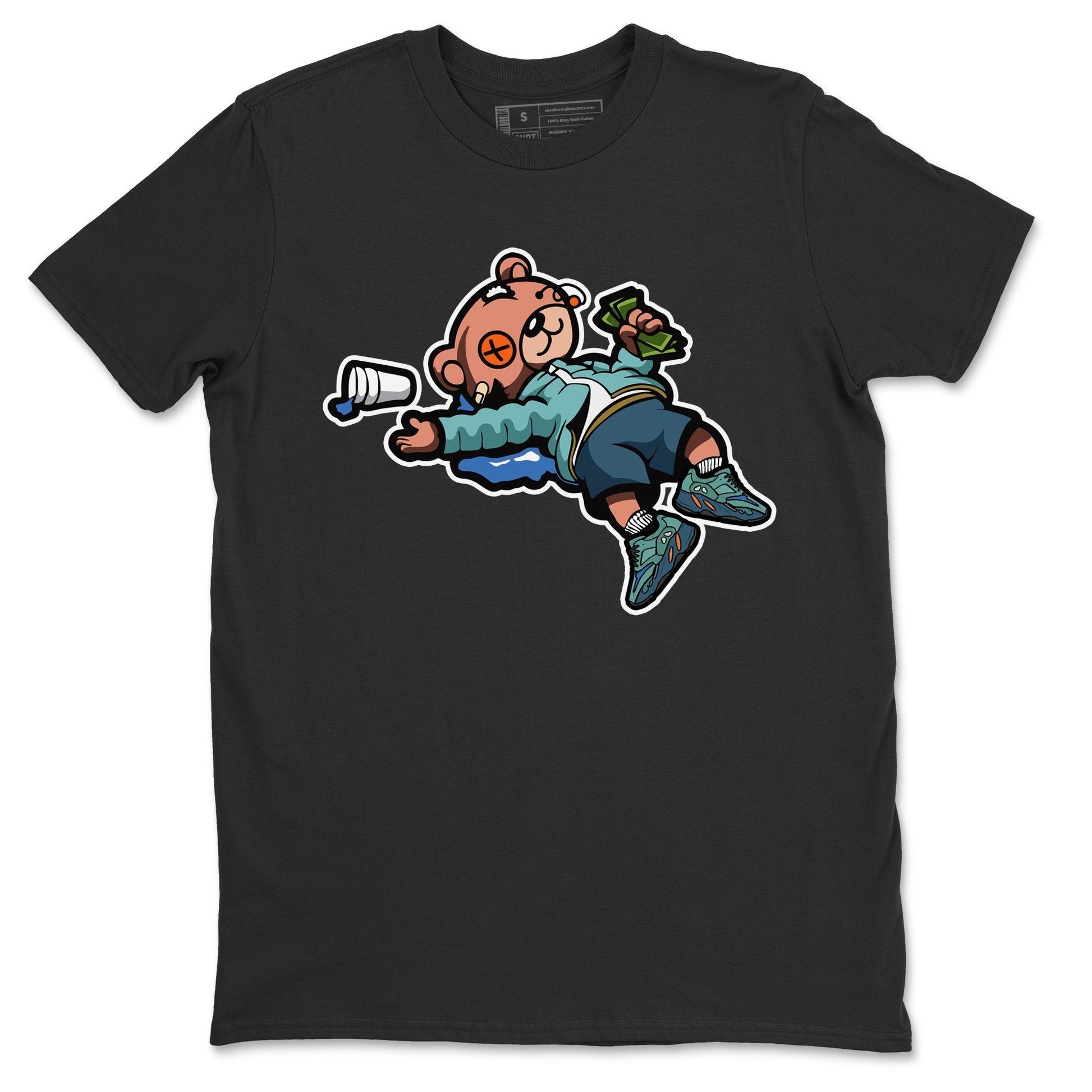 Drunk Teddy Bear Unisex Tops - Yeezy 700 Faded Azure