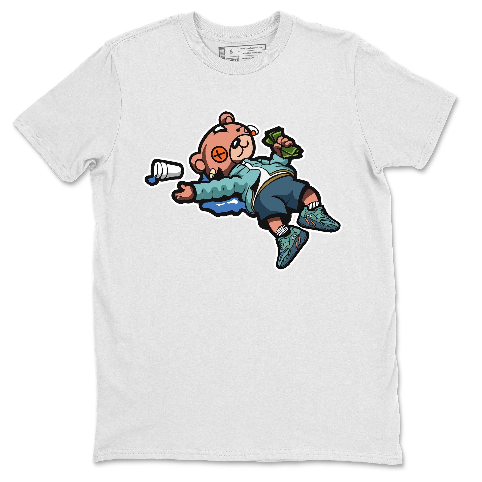 Drunk Teddy Bear Unisex Tops - Yeezy 700 Faded Azure