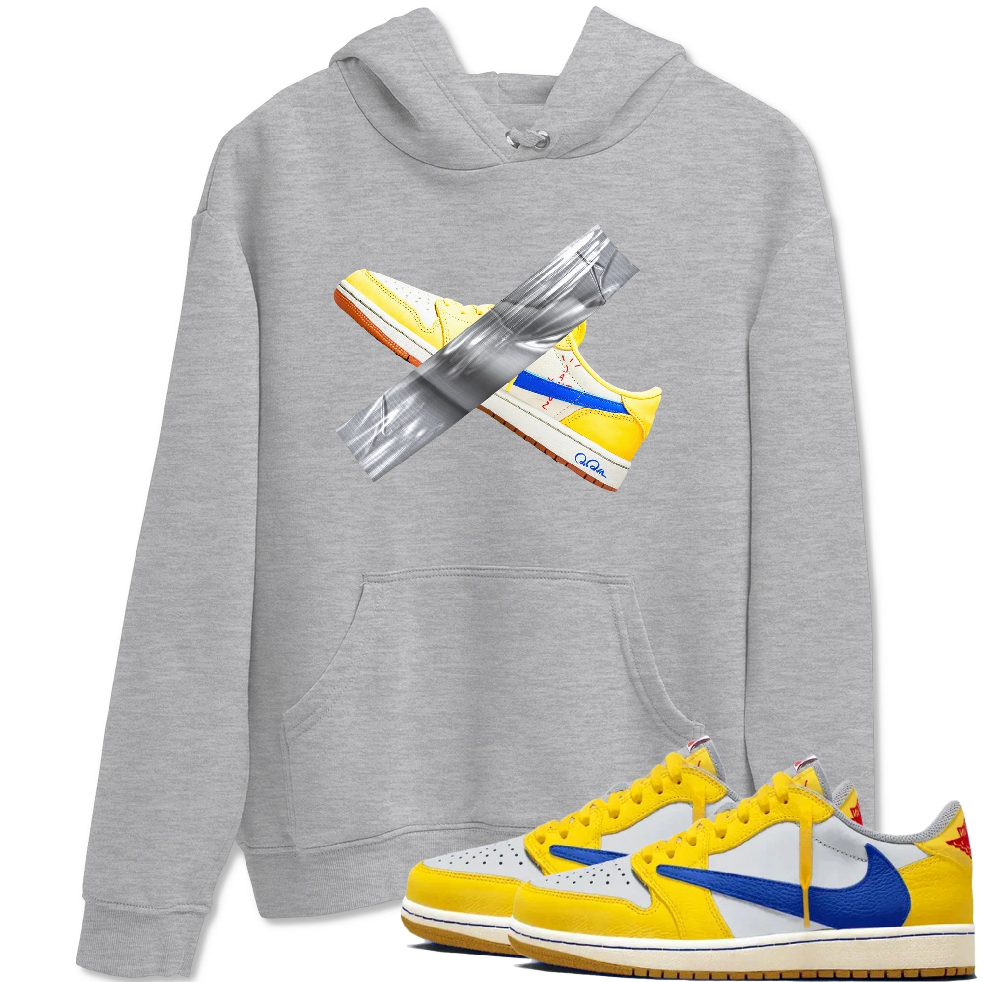 Duct Tape Sneaker Tees - Air Jordan 1 Travis Scott Canary