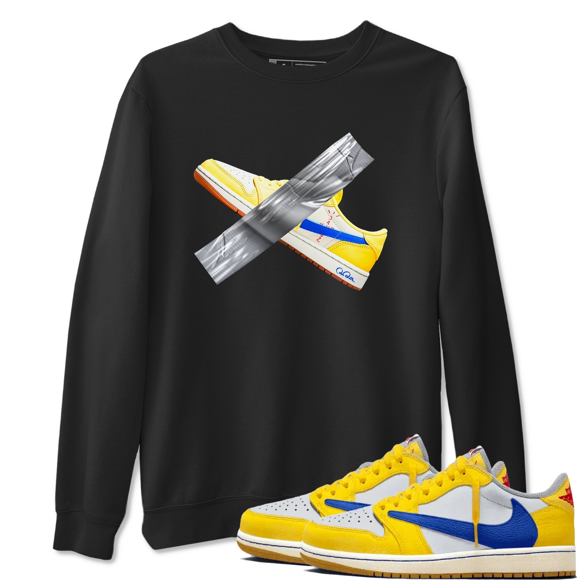 Duct Tape Sneaker Tees - Air Jordan 1 Travis Scott Canary