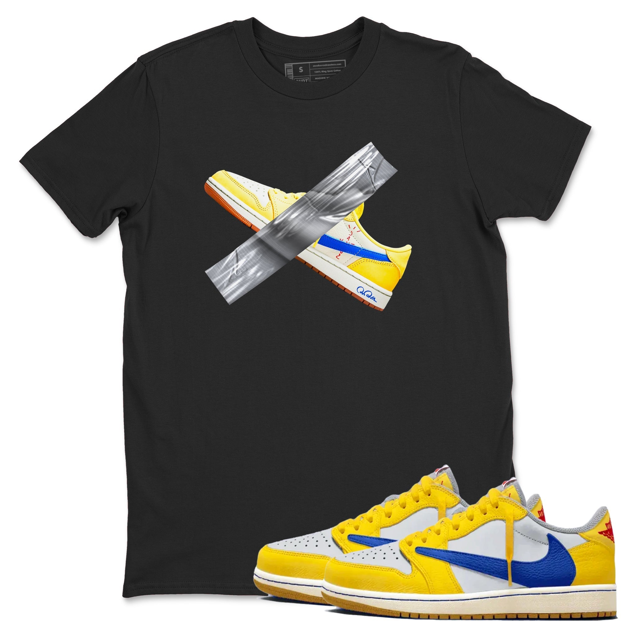 Duct Tape Sneaker Tees - Air Jordan 1 Travis Scott Canary