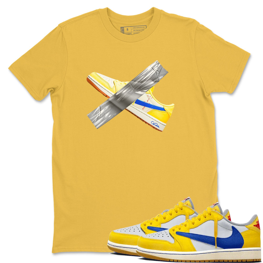Duct Tape Sneaker Tees - Air Jordan 1 Travis Scott Canary