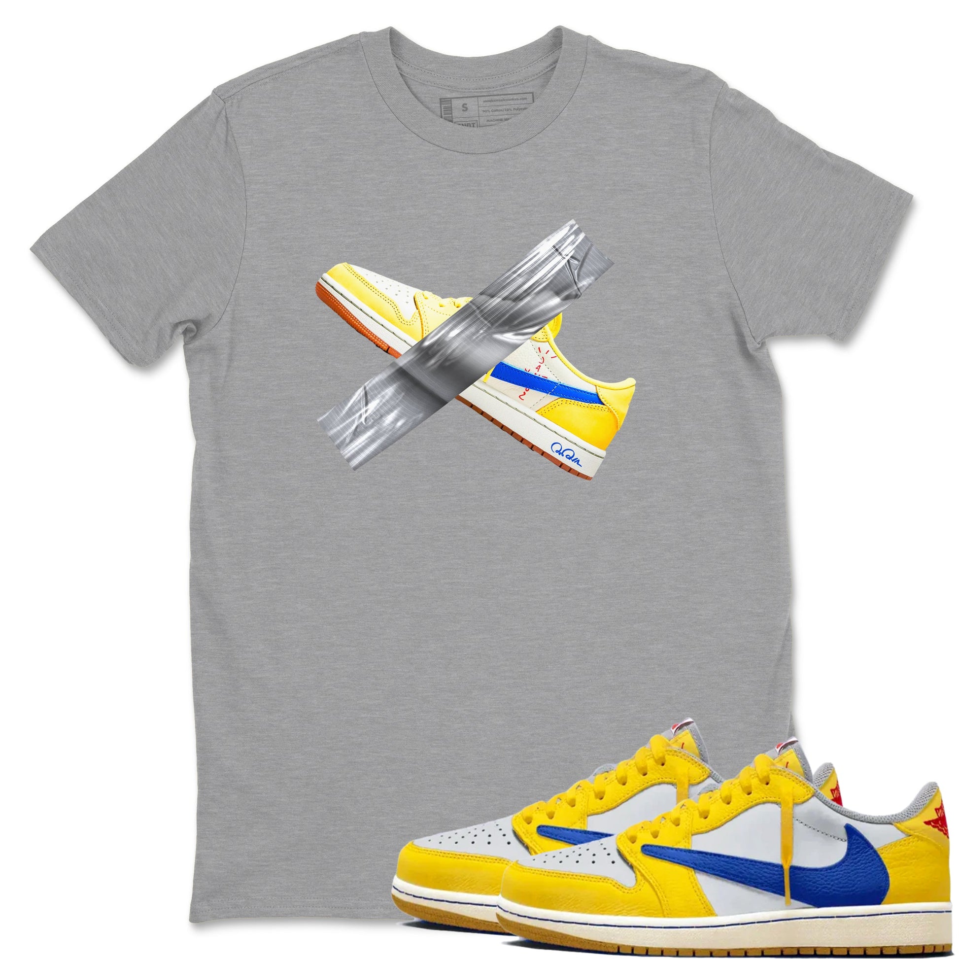 Duct Tape Sneaker Tees - Air Jordan 1 Travis Scott Canary