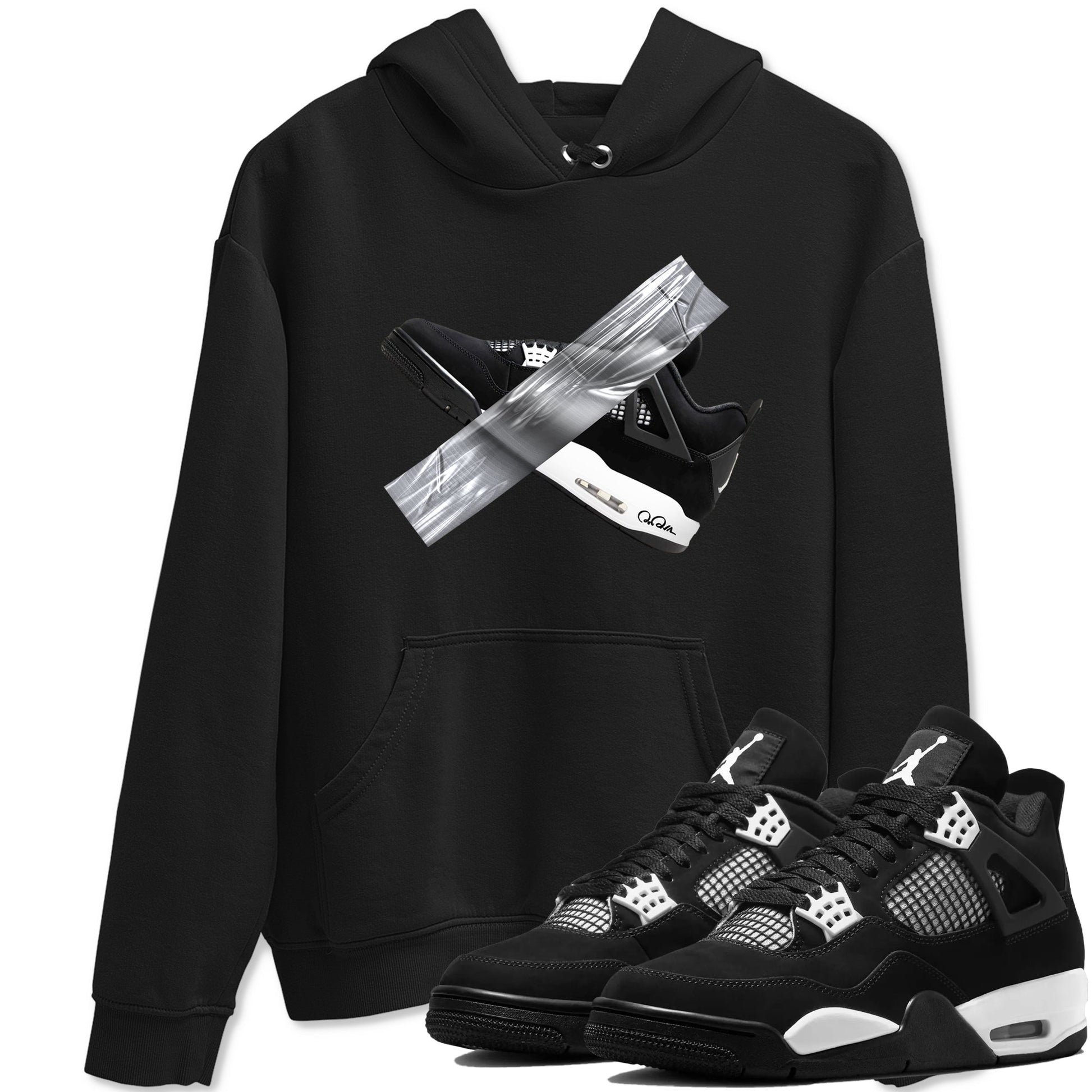 Duct Tape Sneaker Tees - Air Jordan 4 White Thunder
