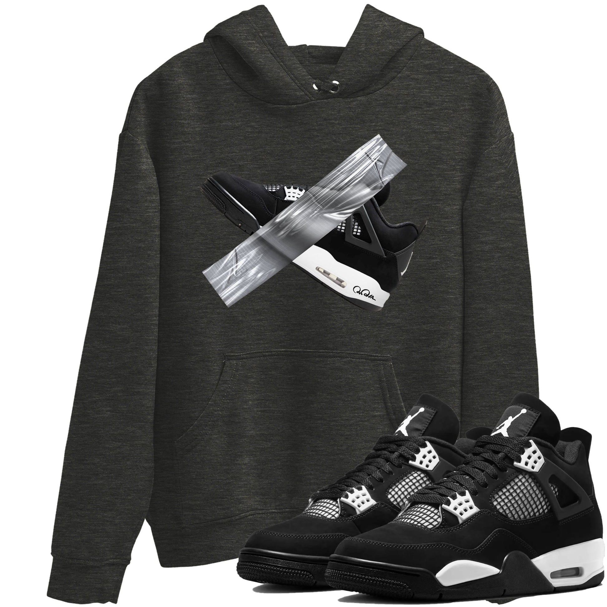 Duct Tape Sneaker Tees - Air Jordan 4 White Thunder