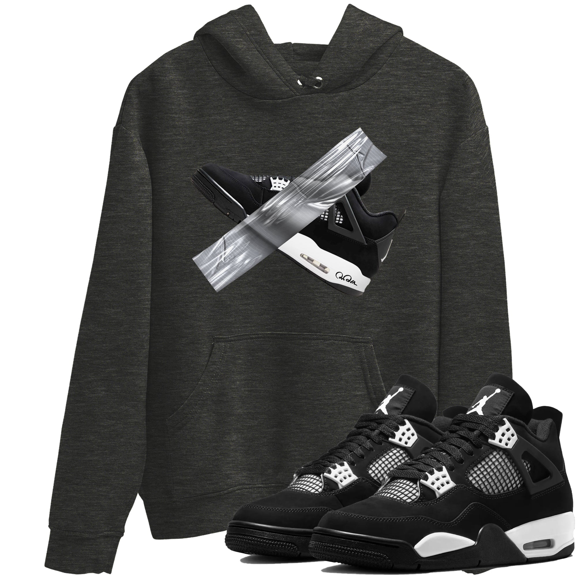 Duct Tape Sneaker Tees - Air Jordan 4 White Thunder
