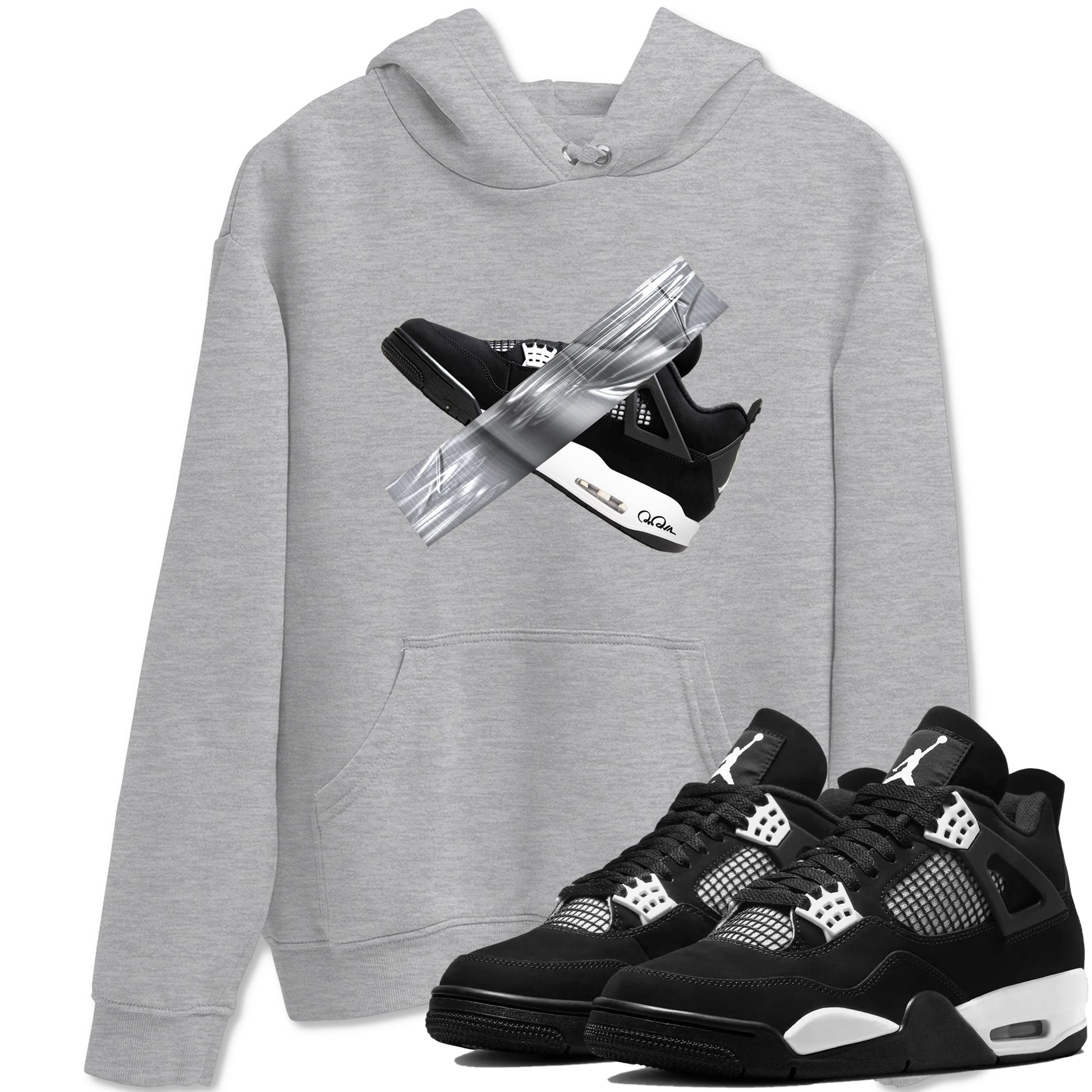 Duct Tape Sneaker Tees - Air Jordan 4 White Thunder