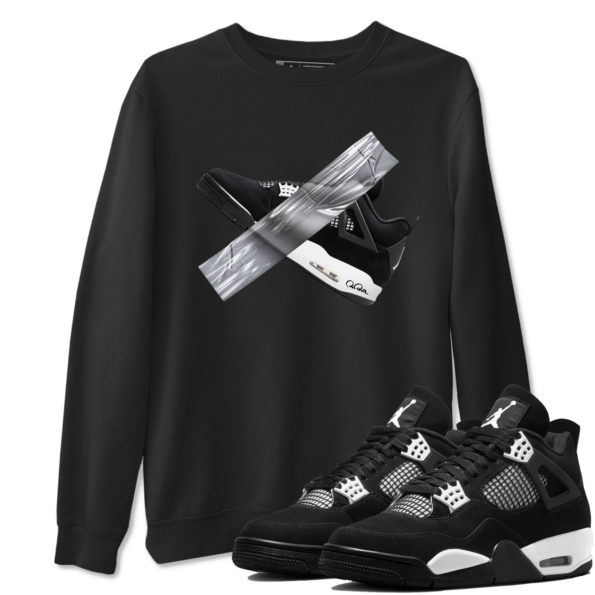 Duct Tape Sneaker Tees - Air Jordan 4 White Thunder