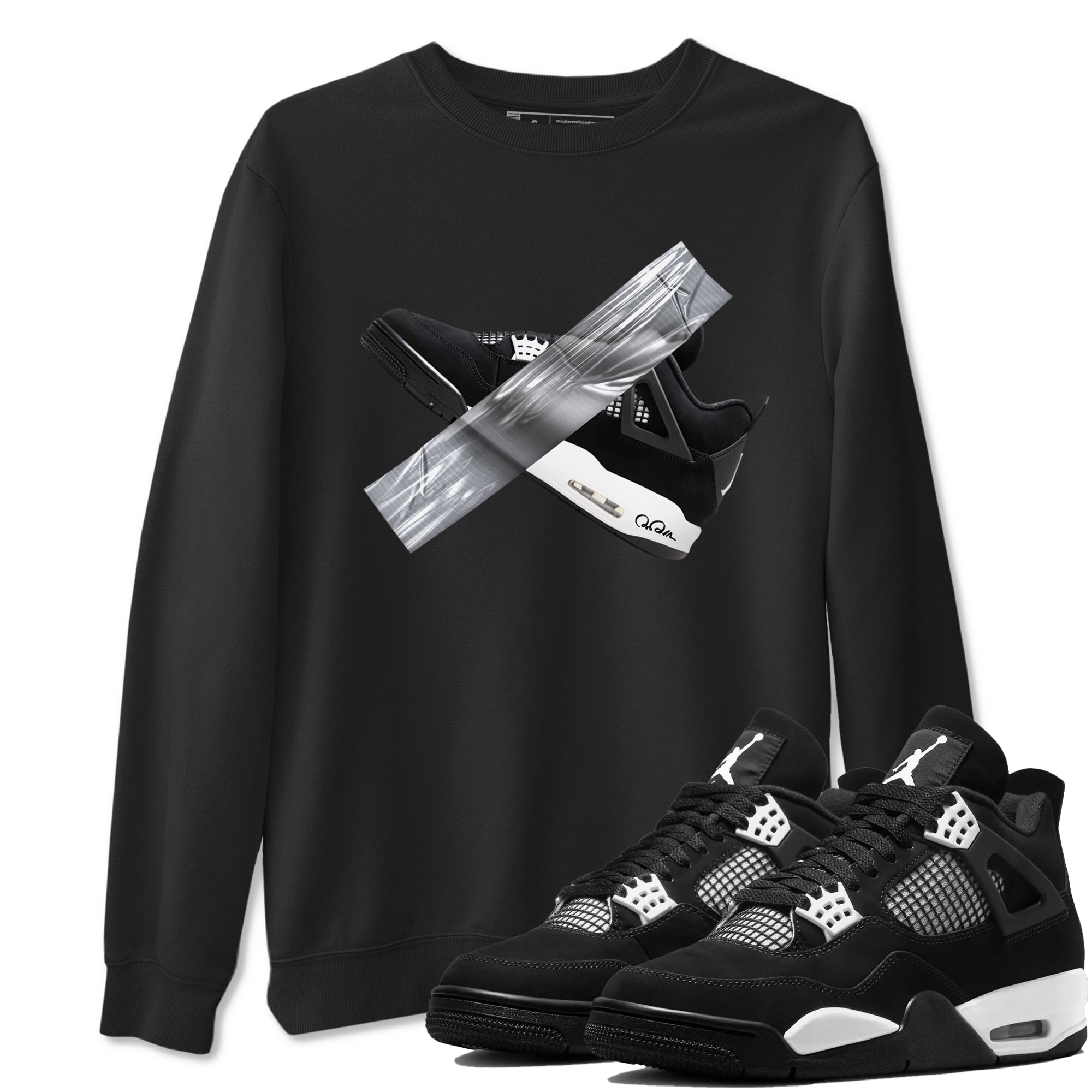Duct Tape Sneaker Tees - Air Jordan 4 White Thunder