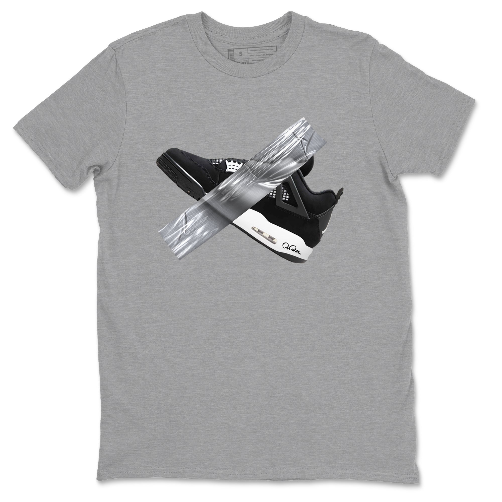 Duct Tape Sneaker Tees - Air Jordan 4 White Thunder