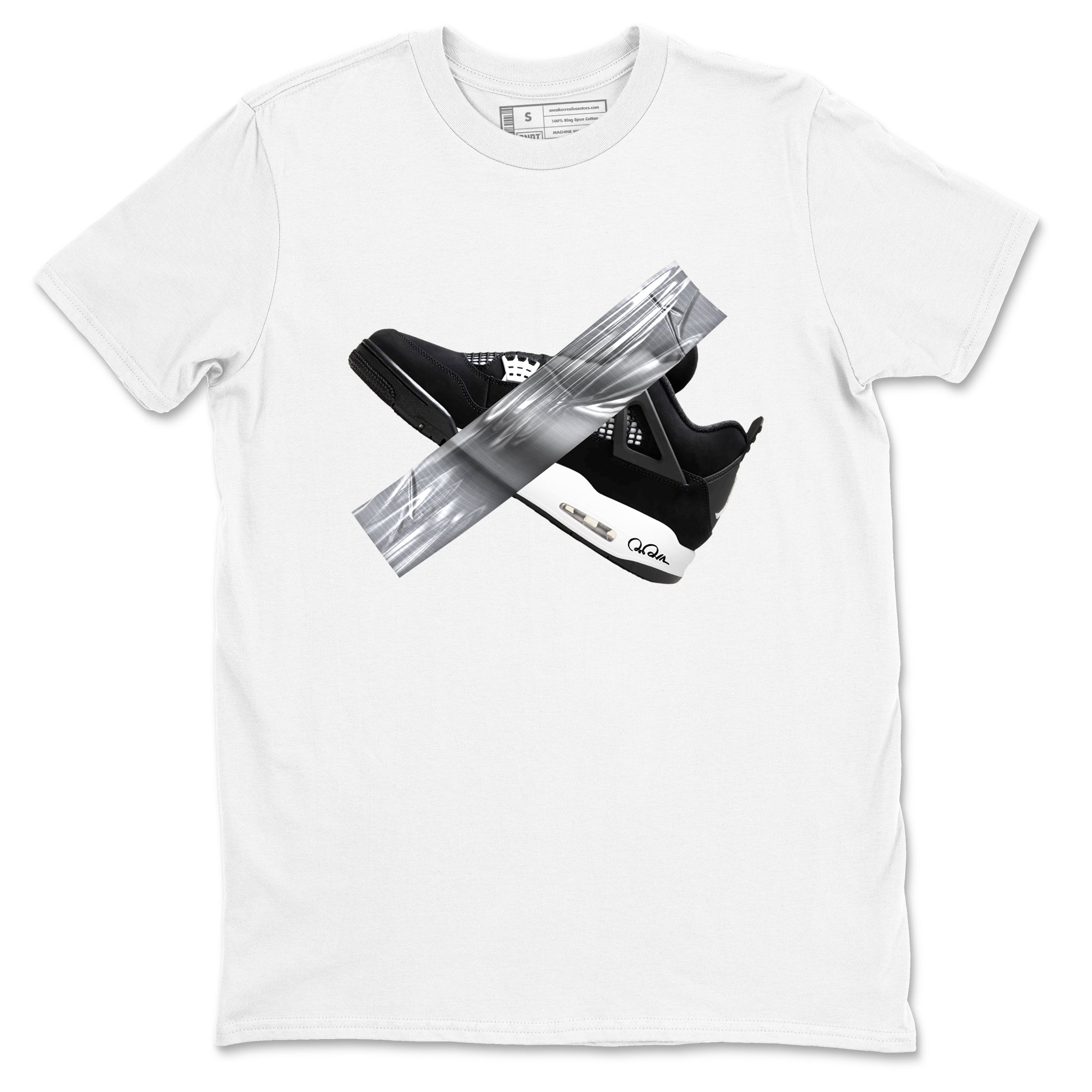 Duct Tape Sneaker Tees - Air Jordan 4 White Thunder