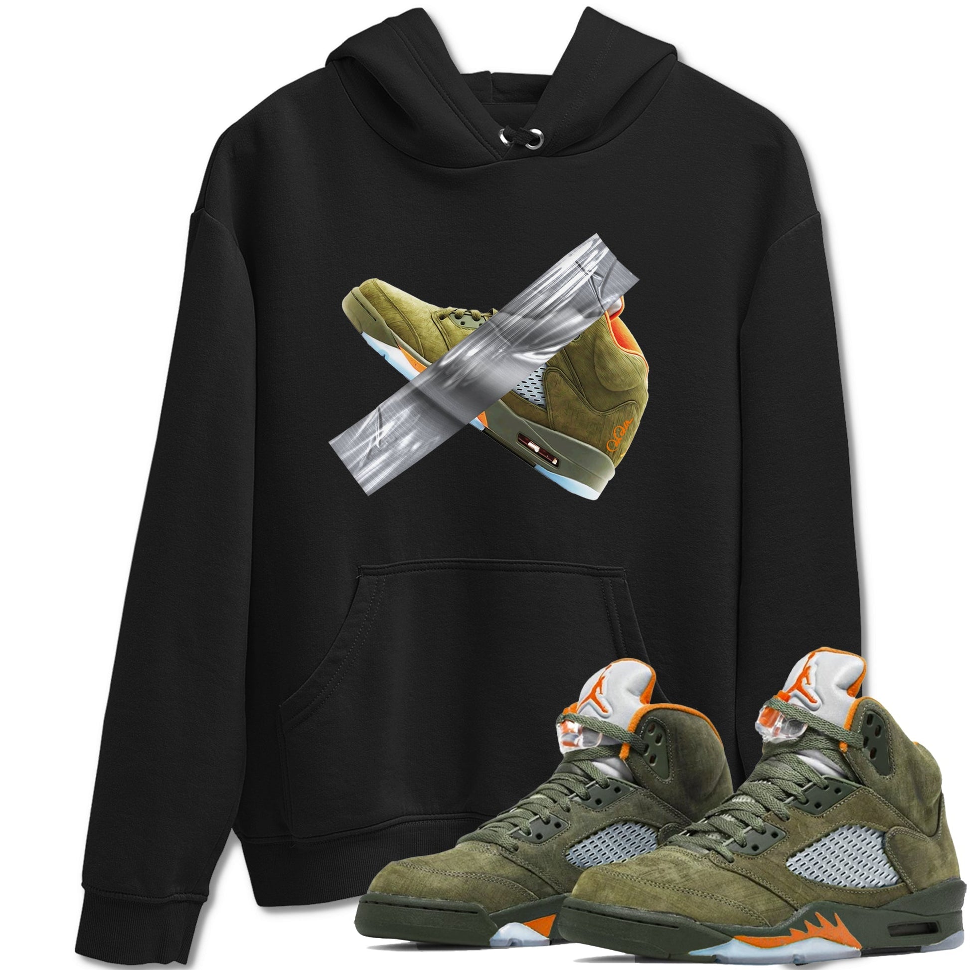 Duct Tape Sneaker Tees - Air Jordan 5 Olive