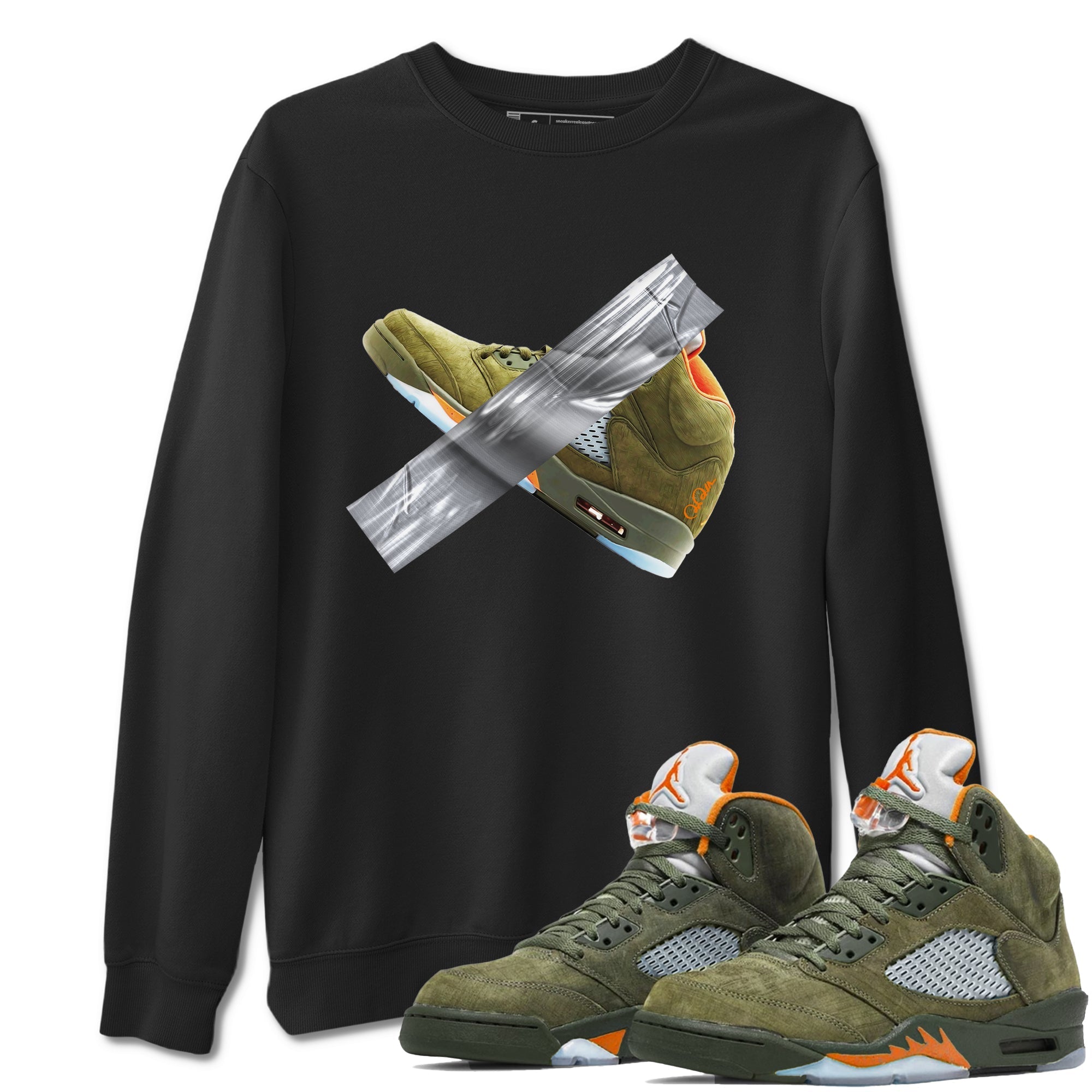 Duct Tape Sneaker Tees - Air Jordan 5 Olive