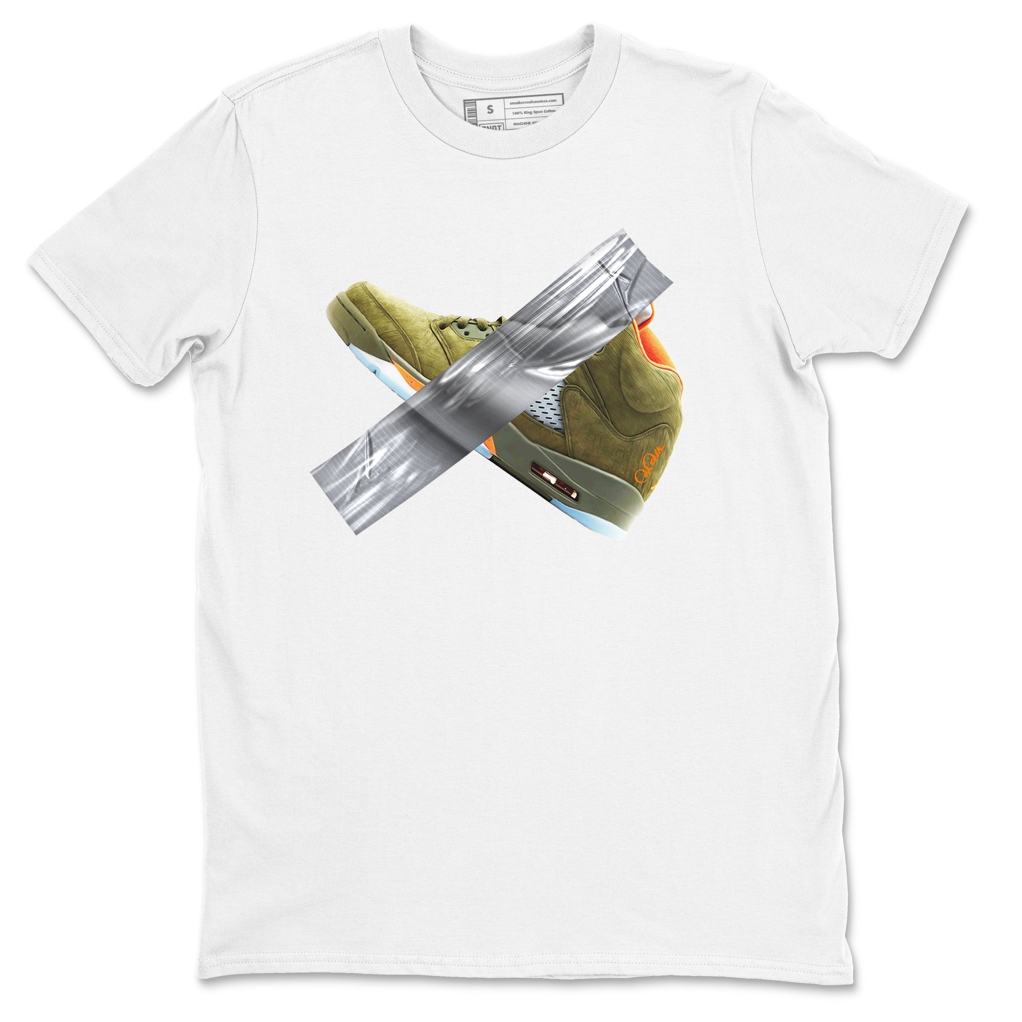 Duct Tape Sneaker Tees - Air Jordan 5 Olive