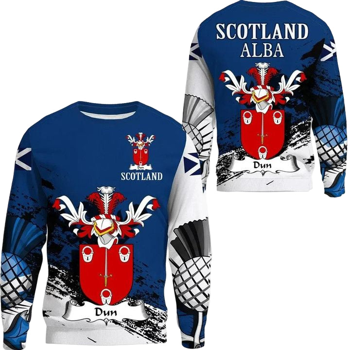 Dun Scottish Family Crest Scotland Special Sweater A7 ? Usalast