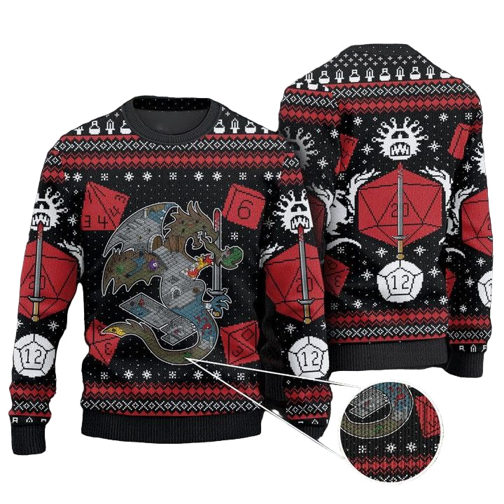 Dungeons And Dragons Gamer Ugly Sweater ? Usalast