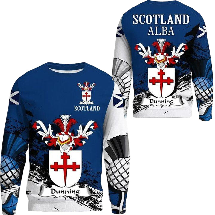 Dunning Scottish Family Crest Scotland Special Sweater A7 ? Usalast