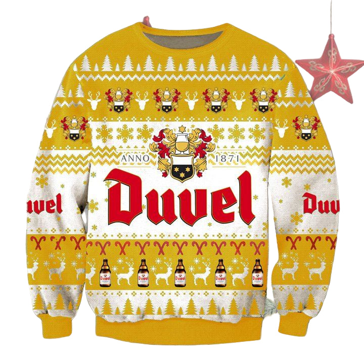 Duvel Beer Ugly Christmas Sweater 2022 ? Usalast