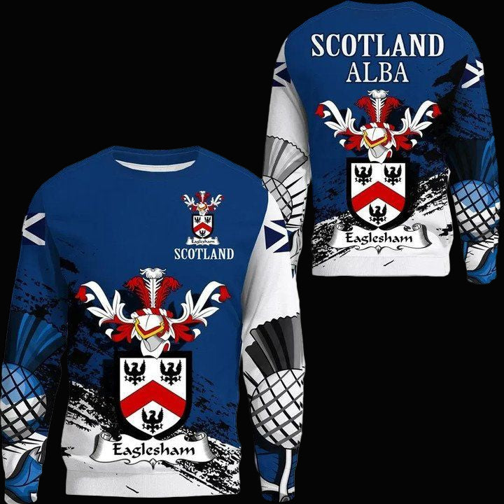 Eaglesham Scottish Family Crest Scotland Special Sweater A7 ? Usalast