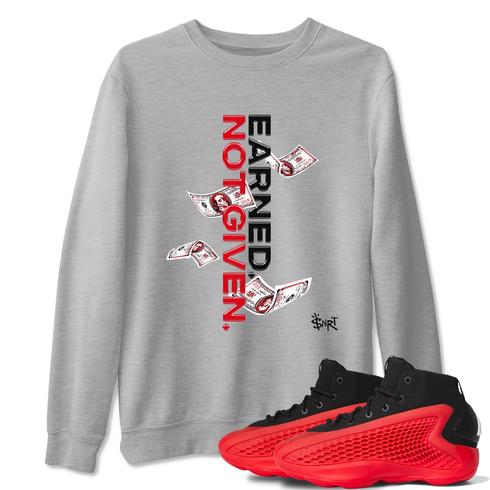 Earned Not Given Sneaker Tees - AE 1 Bred