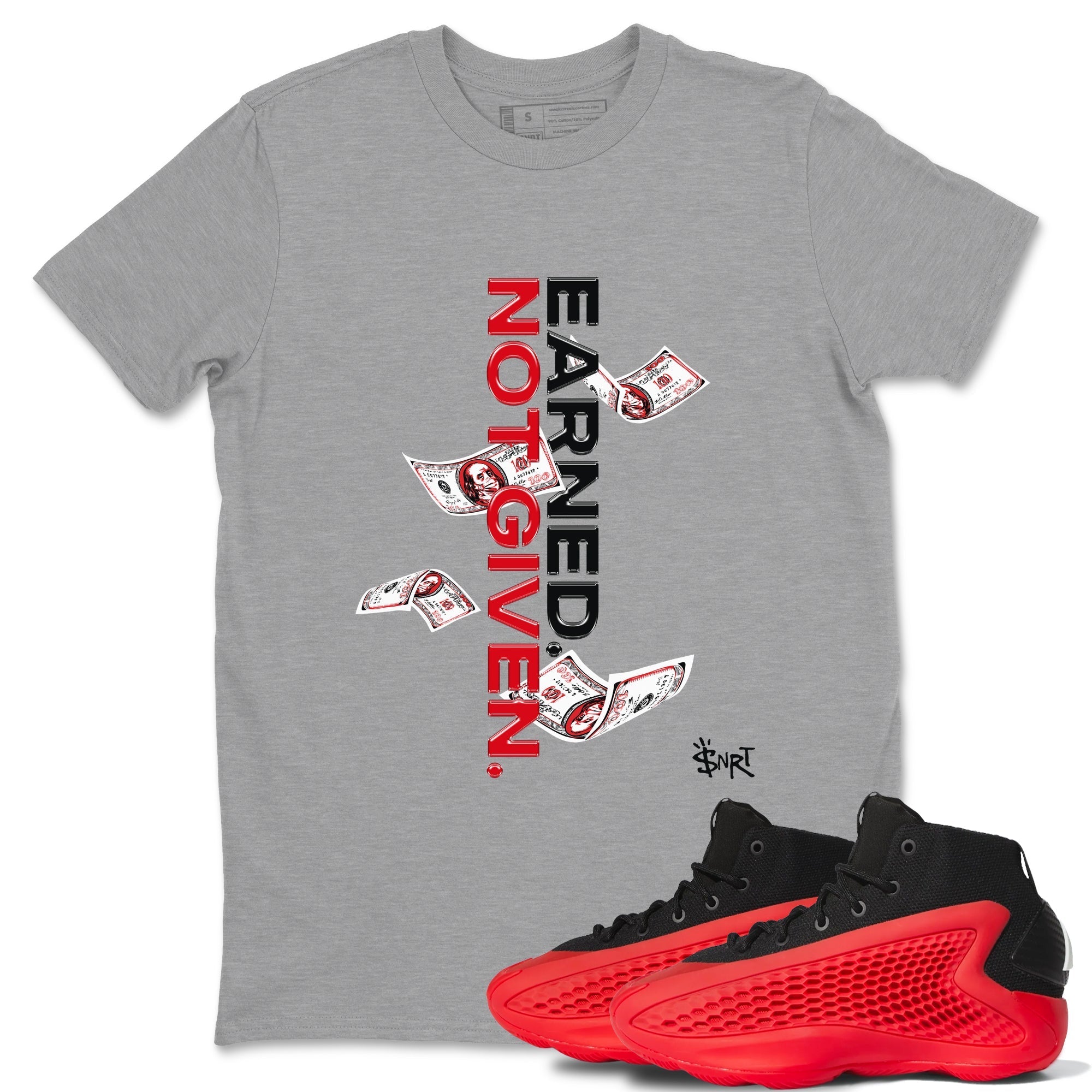 Earned Not Given Sneaker Tees - AE 1 Bred