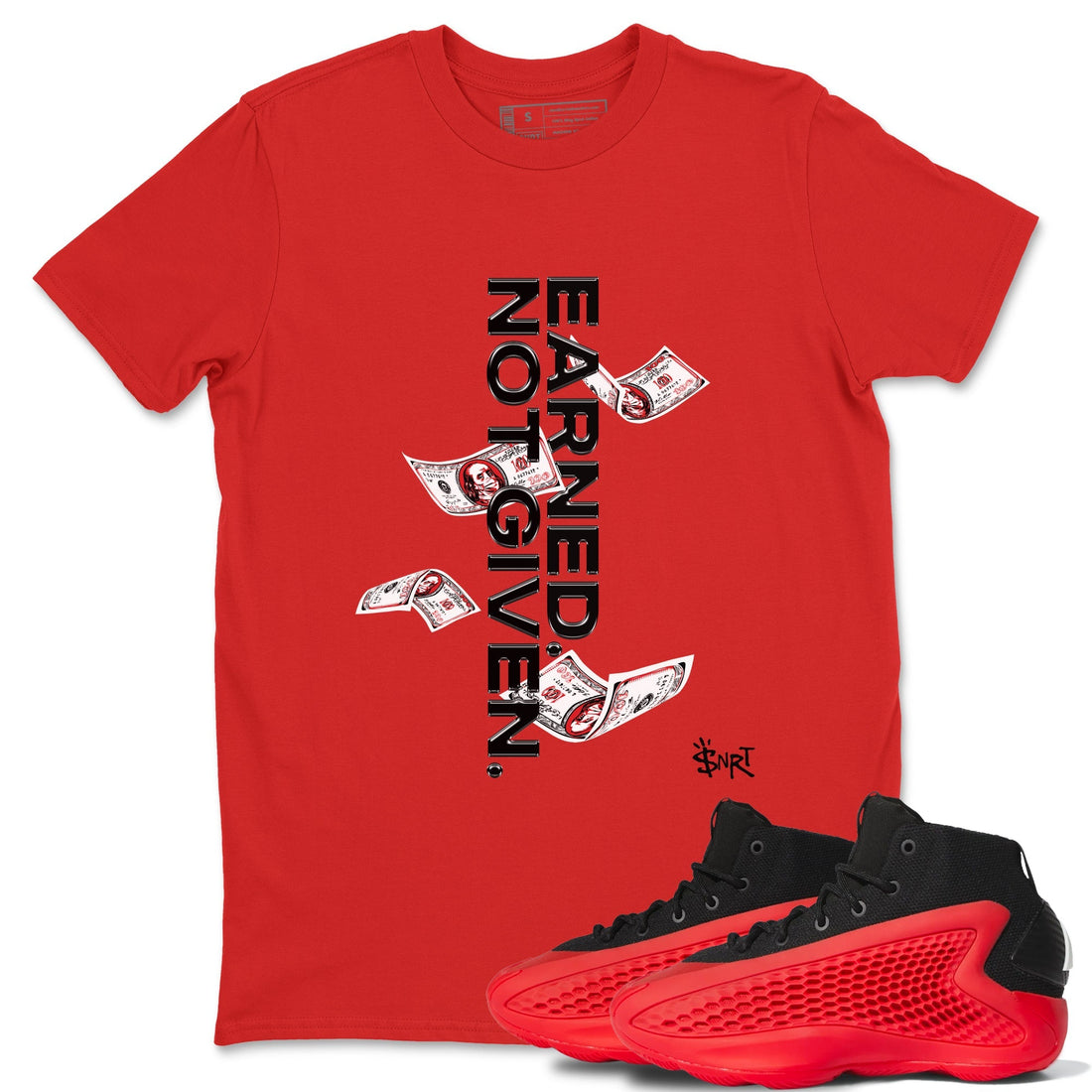 Earned Not Given Sneaker Tees - AE 1 Bred