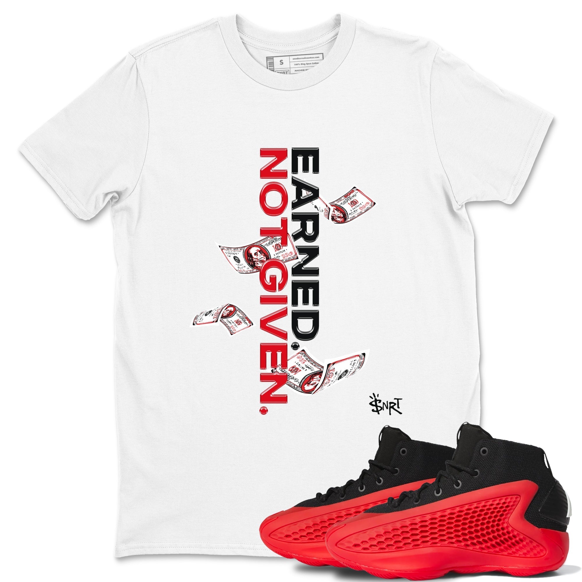 Earned Not Given Sneaker Tees - AE 1 Bred
