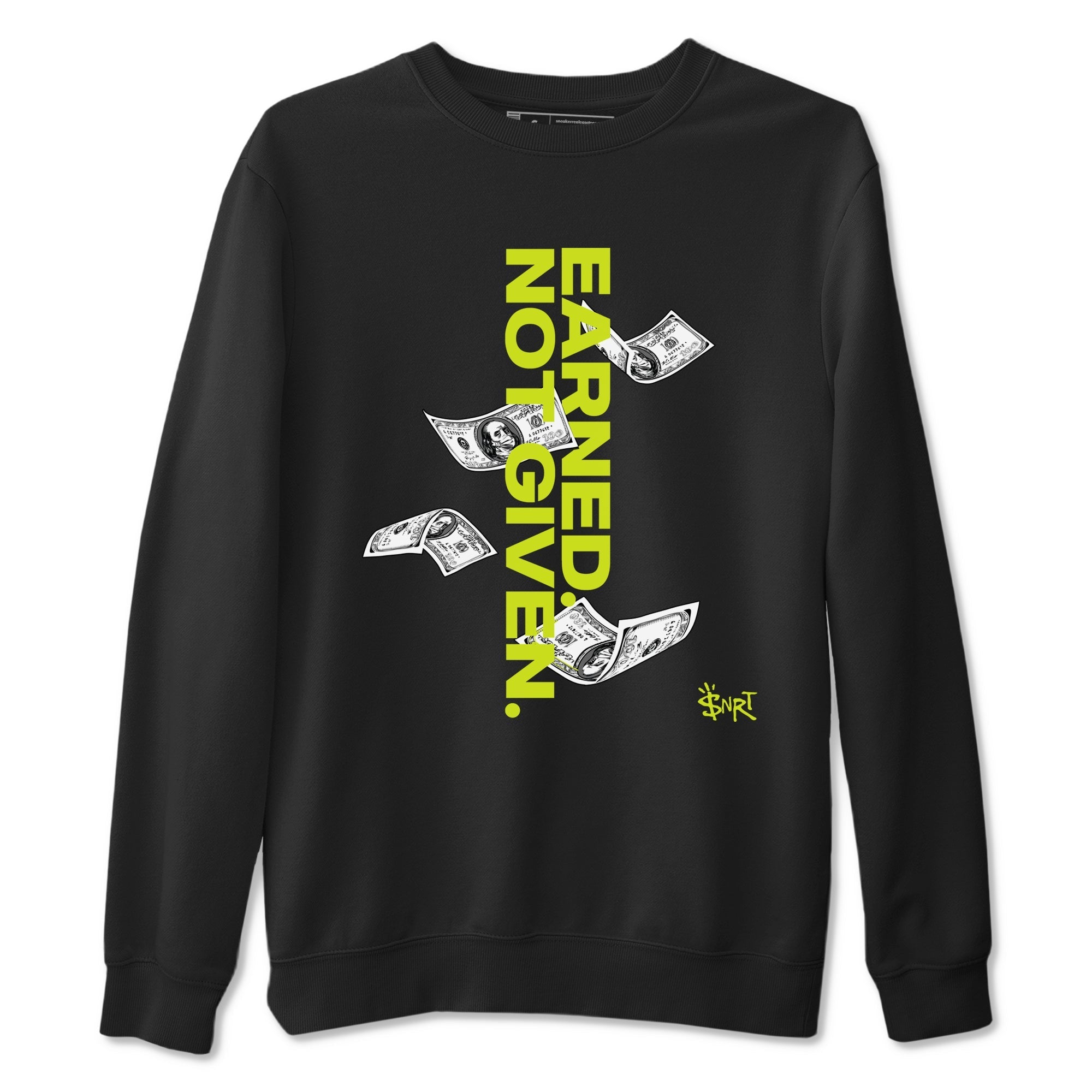 Earned Not Given Sneaker Tees - Air Foamposite One Black Volt