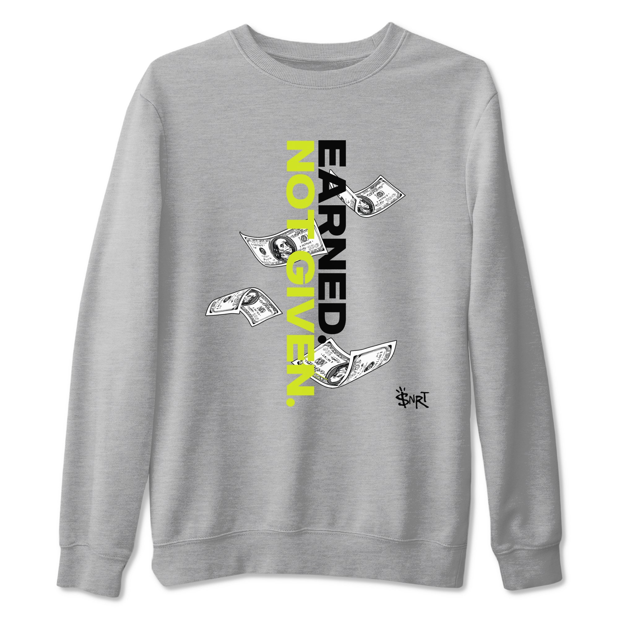 Earned Not Given Sneaker Tees - Air Foamposite One Black Volt