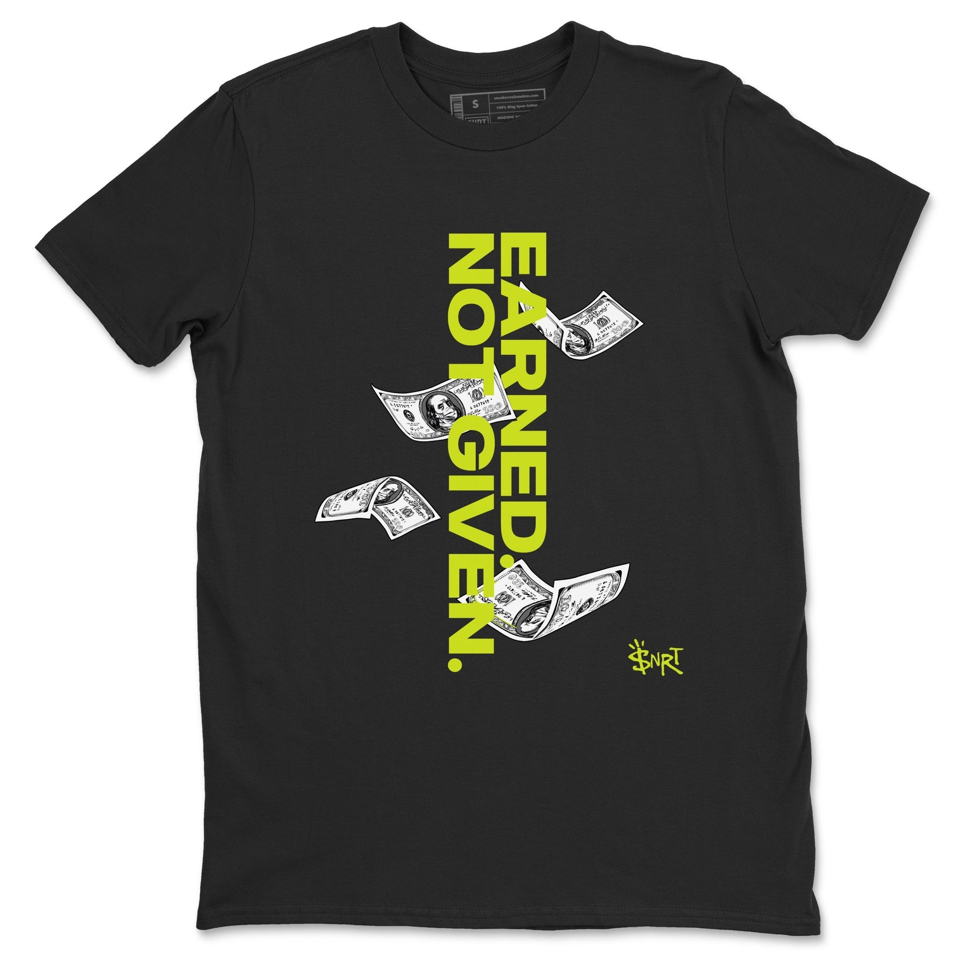 Earned Not Given Sneaker Tees - Air Foamposite One Black Volt