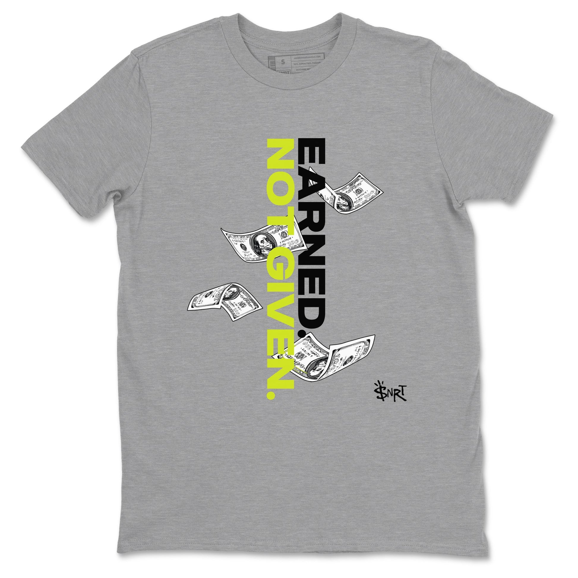 Earned Not Given Sneaker Tees - Air Foamposite One Black Volt