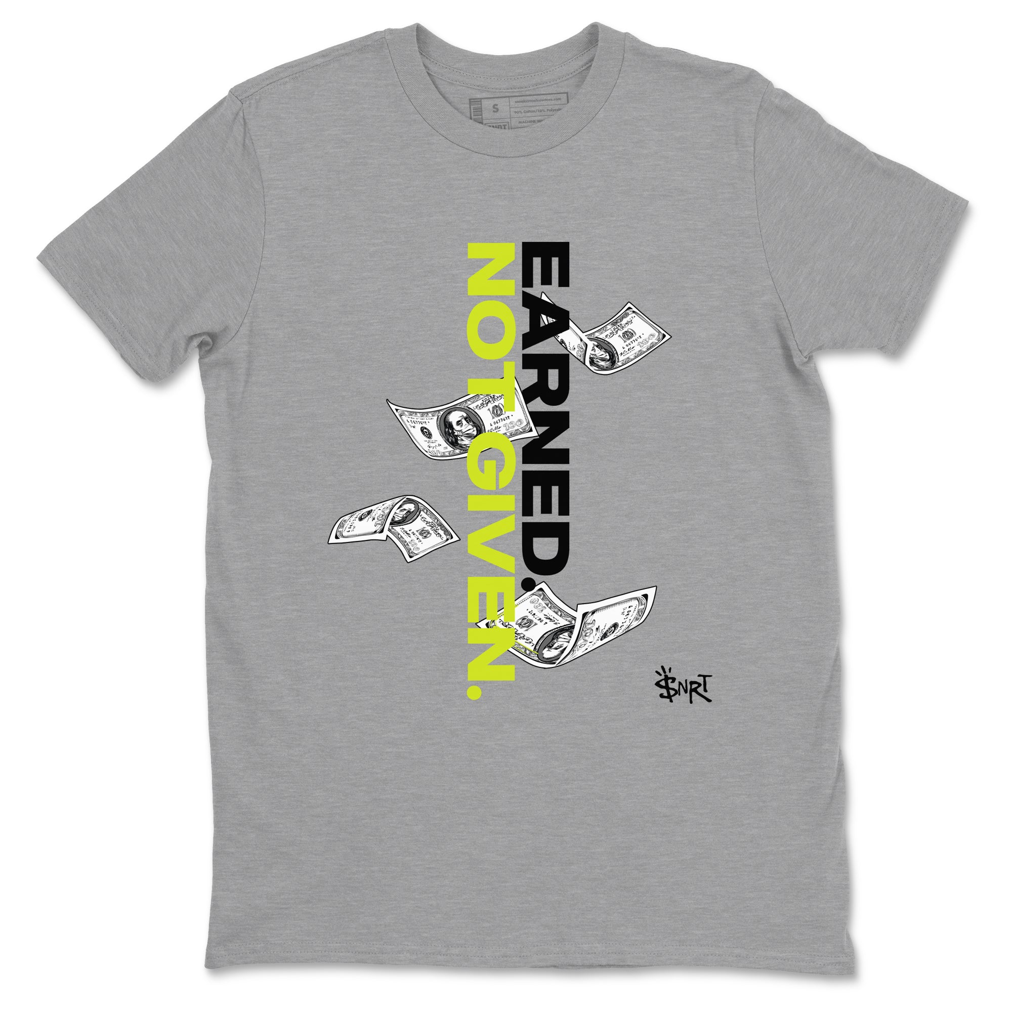 Earned Not Given Sneaker Tees - Air Foamposite One Black Volt