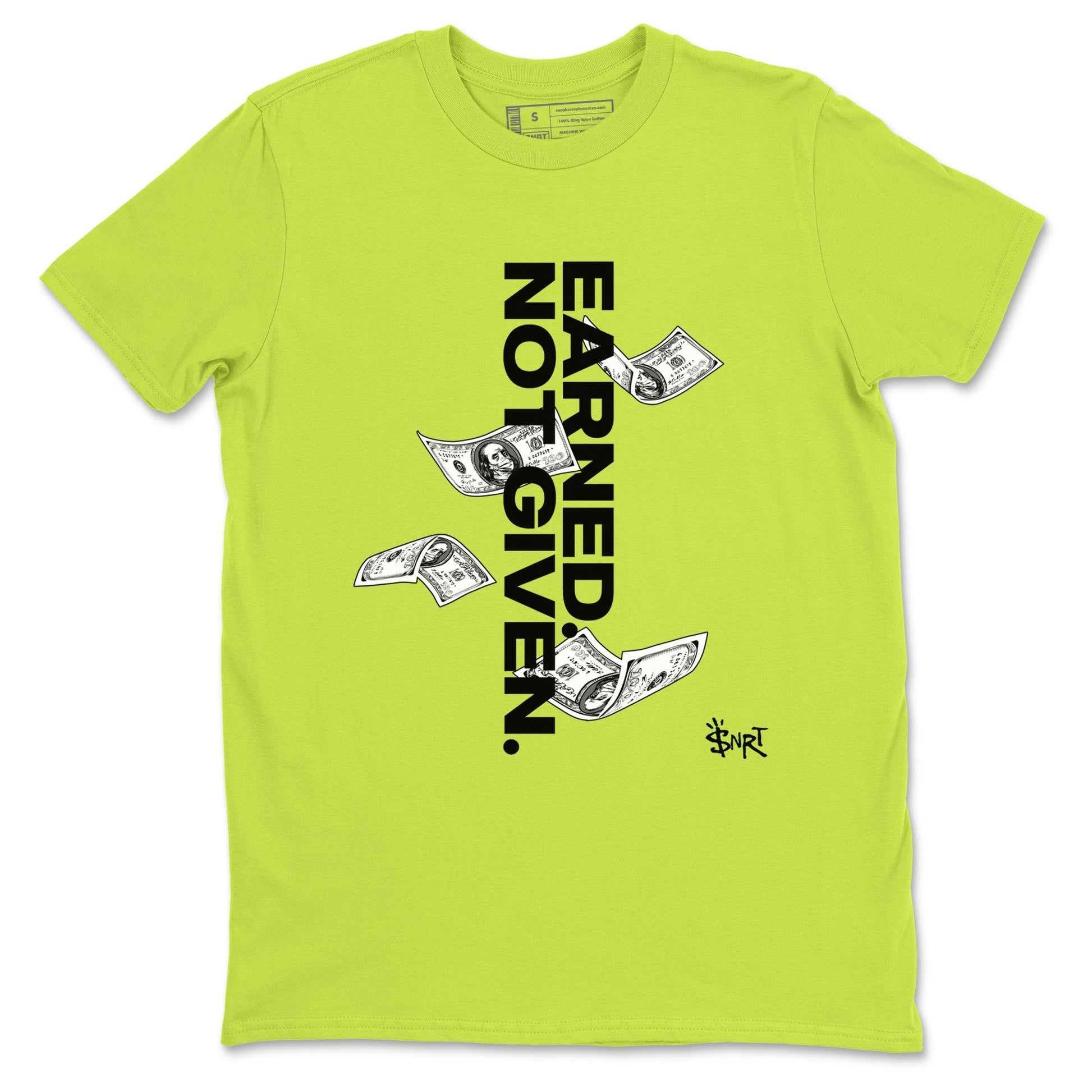 Earned Not Given Sneaker Tees - Air Foamposite One Black Volt