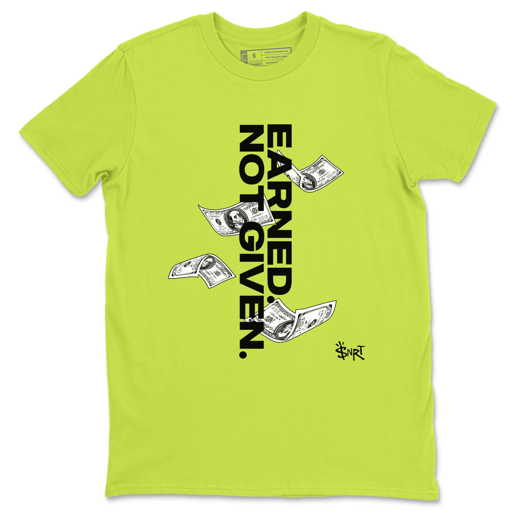 Earned Not Given Sneaker Tees - Air Foamposite One Black Volt