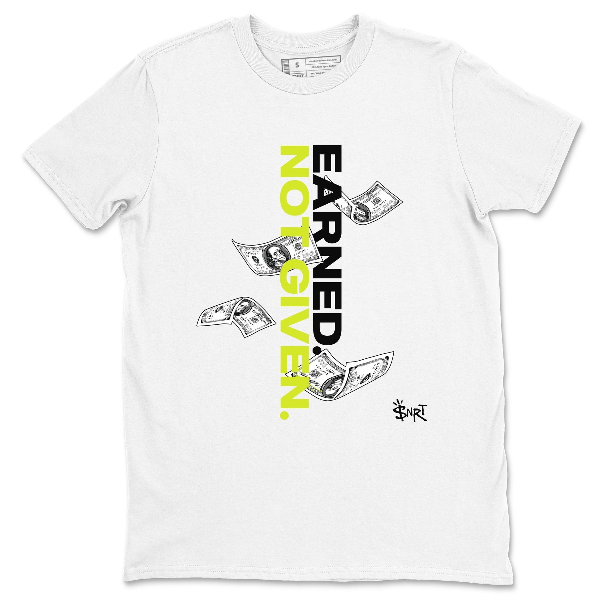 Earned Not Given Sneaker Tees - Air Foamposite One Black Volt