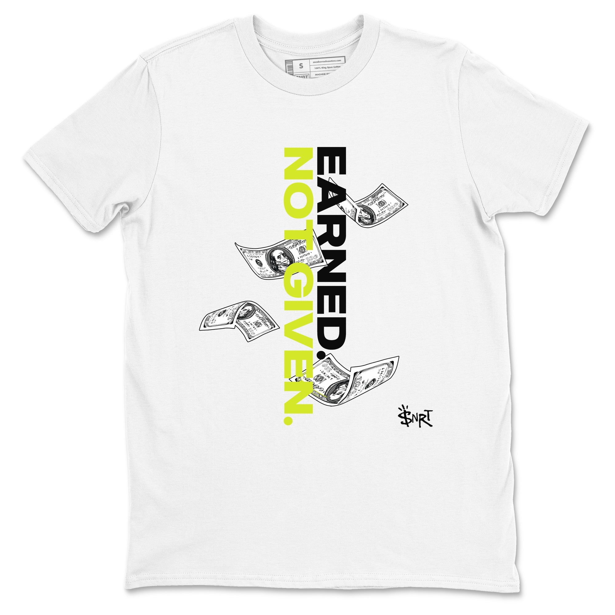 Earned Not Given Sneaker Tees - Air Foamposite One Black Volt